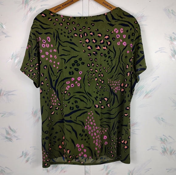 Jaclyn Smith Collection Animal Print Blouse - Picture 7 of 9